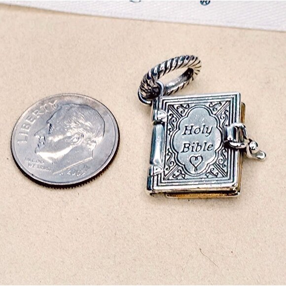 Brighton Silver-plated Holy Bible Dangle Charm - Picture 6 of 7